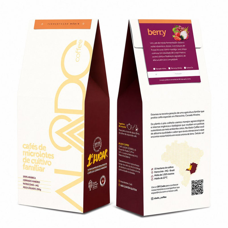 Café Berry Frutado Cerrado Mineiro 250g | Alado Coffe