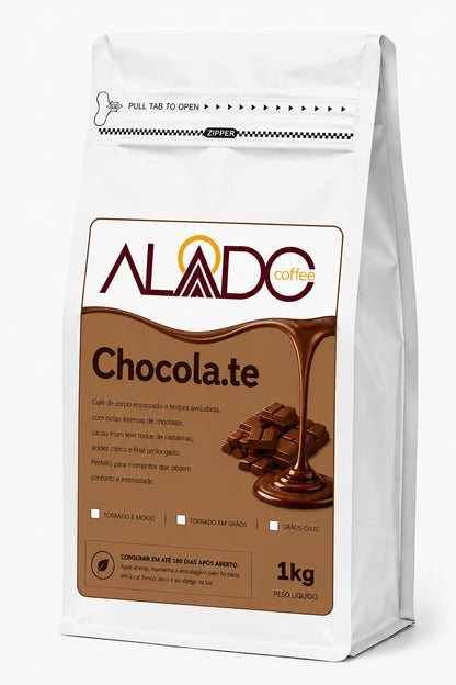 Café Chocola.te 1kg Chocolate, Cacau e Castanhas | Alado Coffe